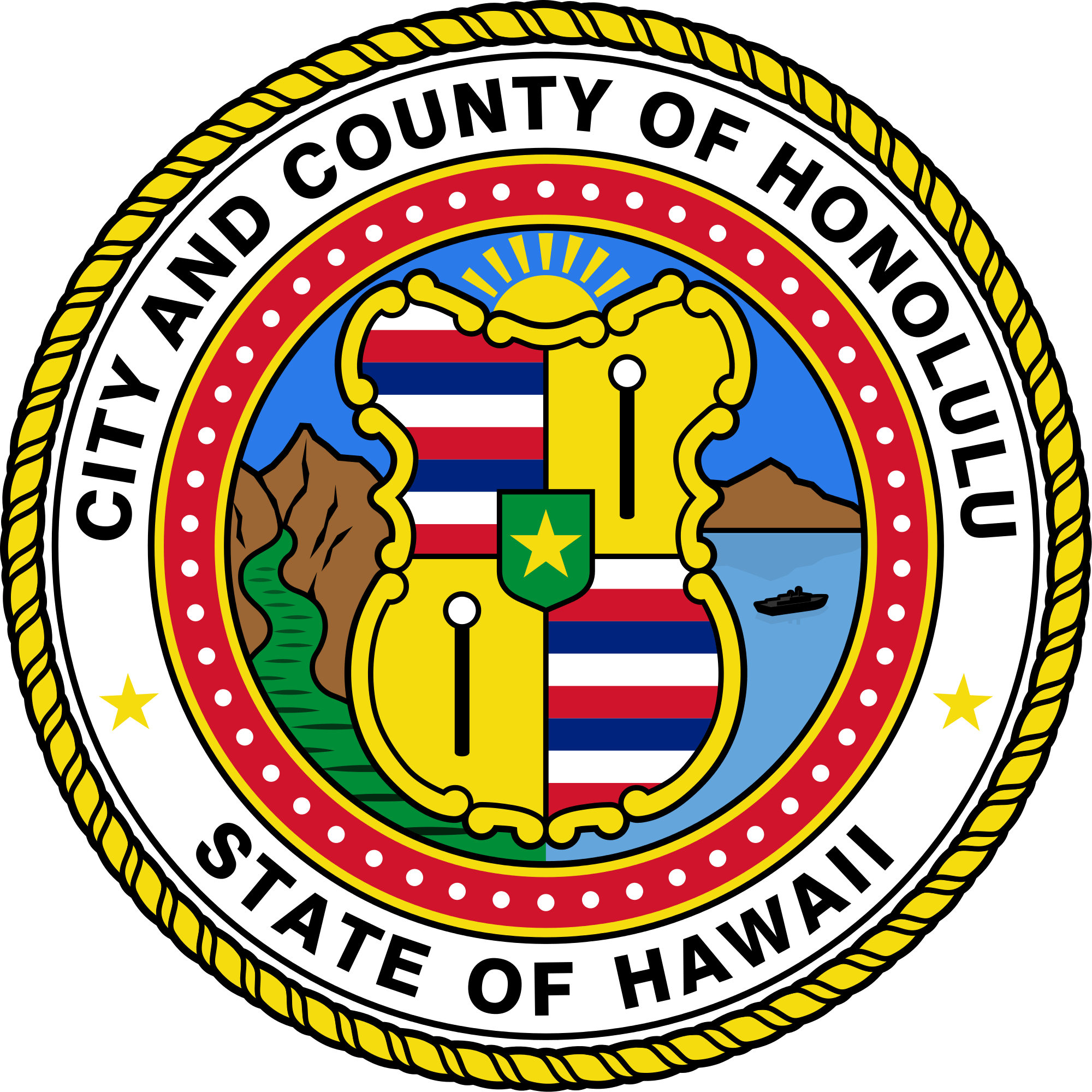 Honolulu Logo - Seal of Honolulu, Hawaii.svg