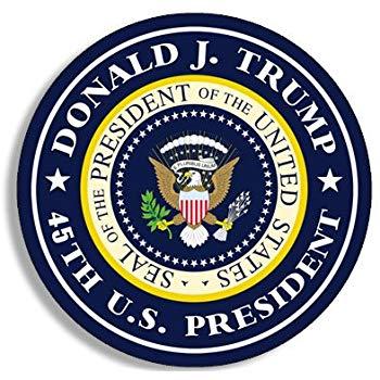 President Logo - Amazon.com: American Vinyl Round Donald J Trump 45th US President ...