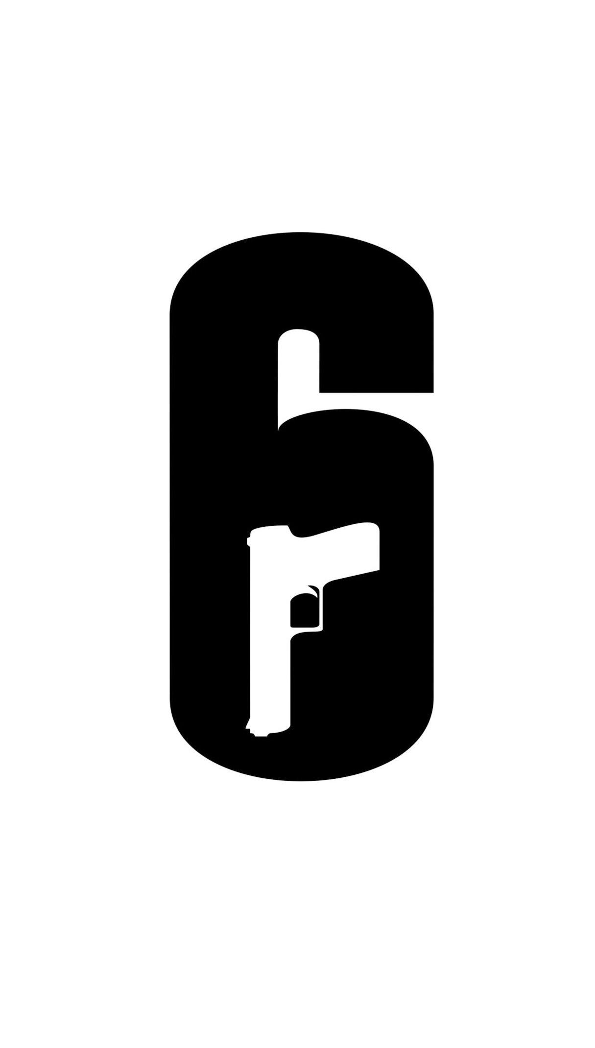 Plain Logo - Rainbow Six: Siege plain logo phone background (HD)