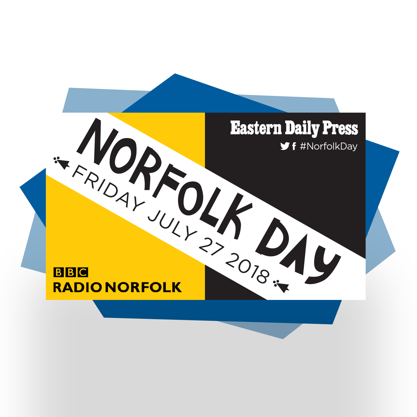 Richardson's Logo - Norfolk Day logo with social media's Boating Holidays