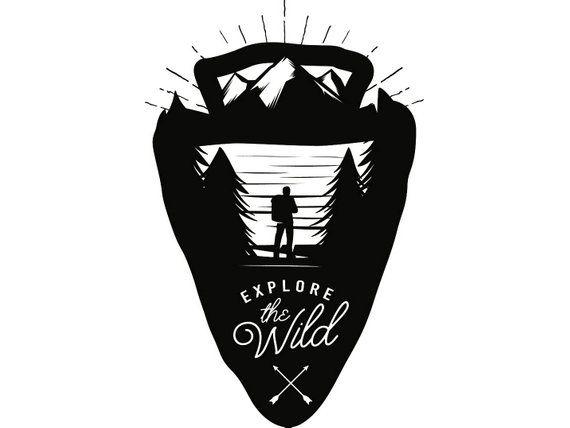 Arrowhead Logo - Camping Logo 4 Arrowhead Arrow Bear Camper Camp Campsite Hike
