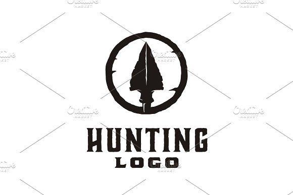 Arrowhead Logo - Hipster Rustic Arrowhead Hunt Logo ~ Logo Templates ~ Creative Market