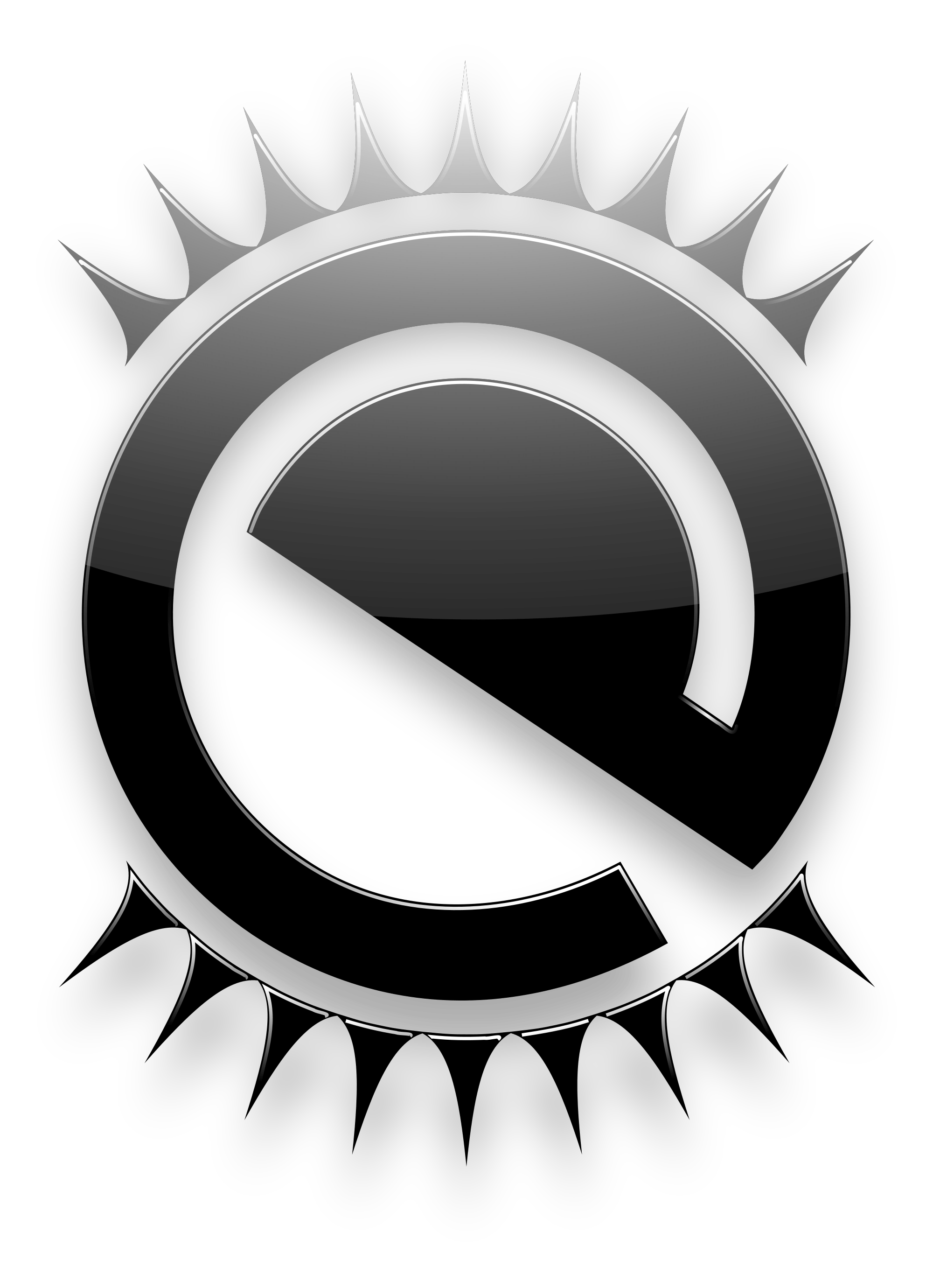 Enlightenment Logo - File:E17 enlightenment logo shiny black curved.svg - Wikimedia Commons