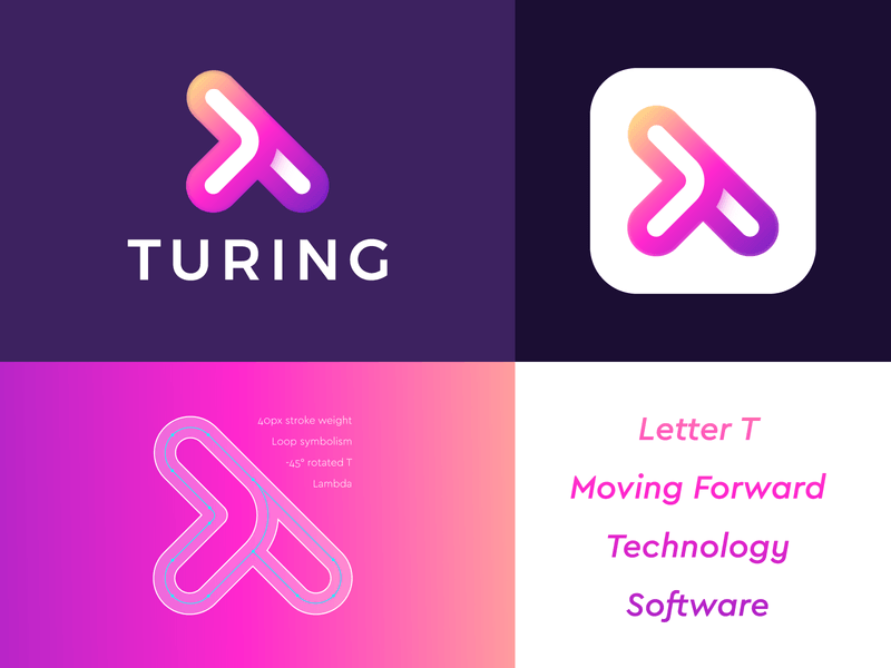 Turing Logo - Turing - Logo Design by Jeroen van Eerden | Dribbble | Dribbble
