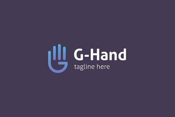 Handprint Logo - G / Hand / Handprint Logo ~ Logo Templates ~ Creative Market