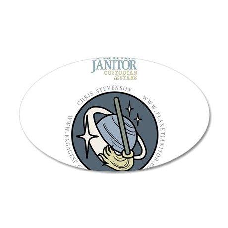 Janitor Logo - Planet Janitor Logo Wall Decal