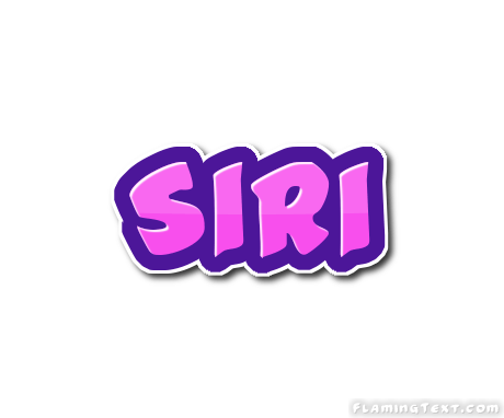 Siri Logo - Siri Logo. Free Name Design Tool from Flaming Text
