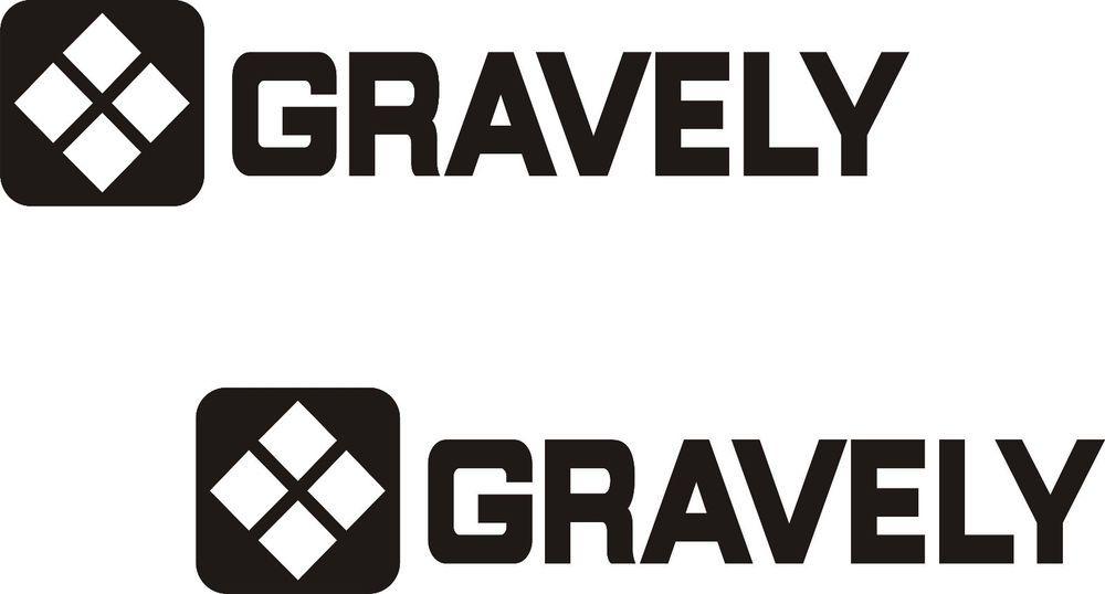 Gravely Logo - GRAVELY GARDEN TRACTOR VINYL DECALS BLACK STICKERS | eBay