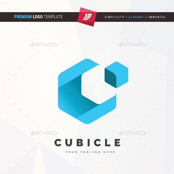 Cubicle Logo - 3D Logos from GraphicRiver