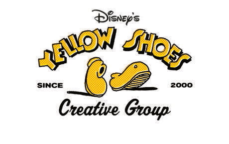 Yellow Shoe with Wing Logo - Take a walk in Disney's Yellow Shoes