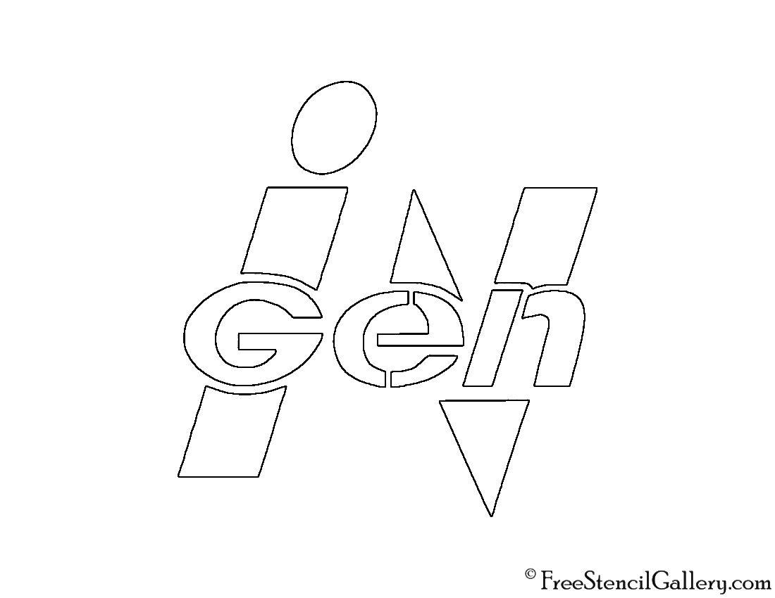 Ingen Logo - InGen Logo Stencil | Free Stencil Gallery