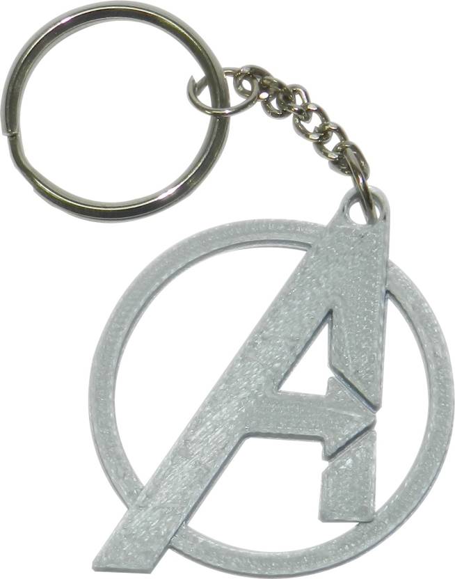 Tesseract Logo - Tesseract Avengers Logo Silver Keychain Key Chain Price in India ...