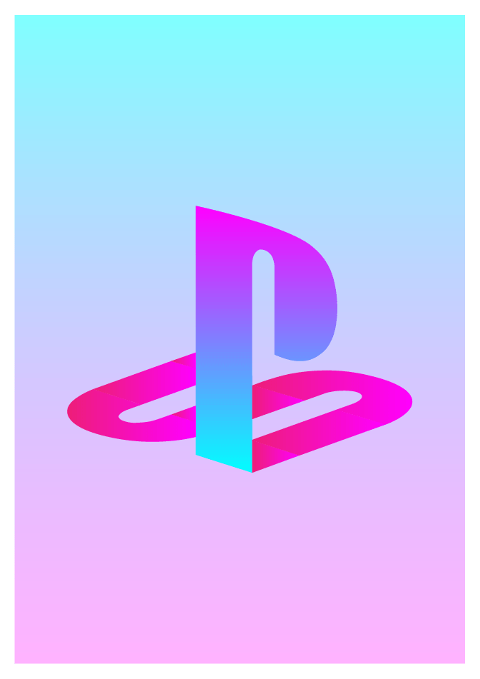 Playstatino Logo - Vaporwave Playstation Logo - Imgur