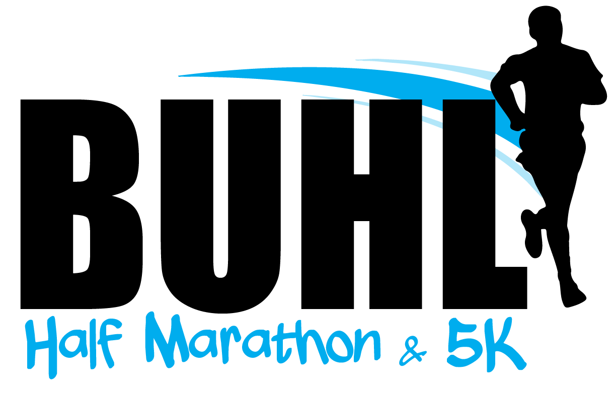 Marathon-Running Logo - Buhl Run | Half Marathon and 5K on Buhl Day