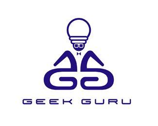 Guru Logo - Geek Guru Designed