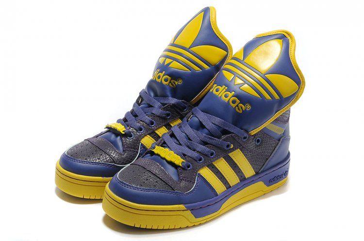 Yellow Blue Shoe with Wings Logo - UK Adidas Originals Wings Metro Attitude Logo Navy Yellow Shoes sy ...