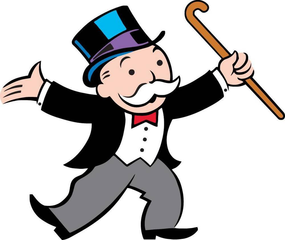 Monopoly Logo - MONOPOLY MAN Decal Removable WALL STICKER Decor Art Game Room Kids