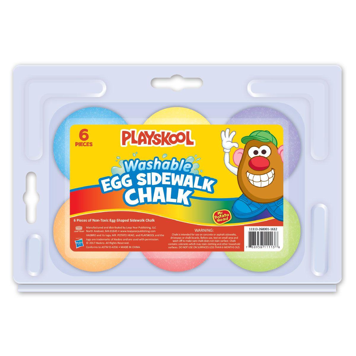 Playskool Logo - Playskool Mr. Potato Head 6 Count Egg Shaped Sidewalk Chalk
