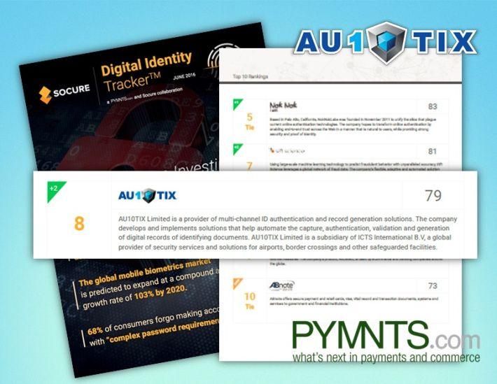 AU10TIX Logo - AU10TIX Ranked Again #1 ID Authentication Player on The PYMNTS ...