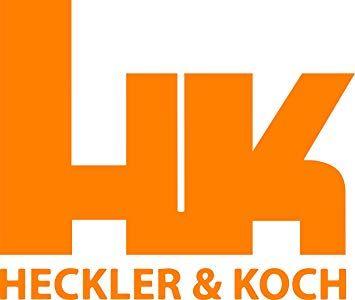 Koch Logo - Amazon.com: Heckler and Koch logo letters (Orange): Automotive