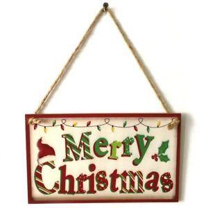 Wooden Logo - Merry Christmas hanging wooden logo christmas hanging cute ...