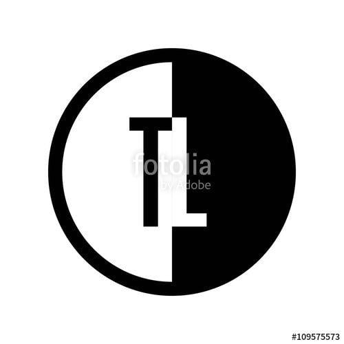 TL Logo - INITIAL CIRCLE HALF LOGO TL Stock Image And Royalty Free Vector