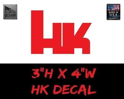 Koch Logo - HECKLER KOCH Logo Firearm Vinyl USDM Decal Sticker HK Gun Pistol
