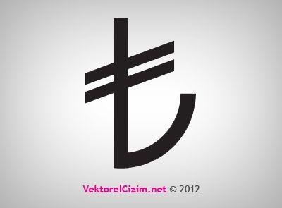 TL Logo - Vektörel Çizim | TL, Türk Lirası