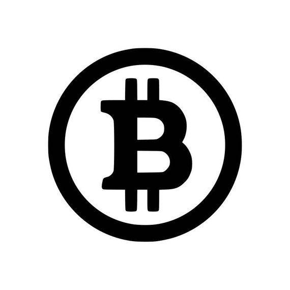BTC Logo - Bitcoin BTC Logo Decal Cryptocurrency vinyl stick for laptops | Etsy