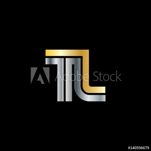 TL Logo - Initial Letter TL Linked Design Logo this stock vector
