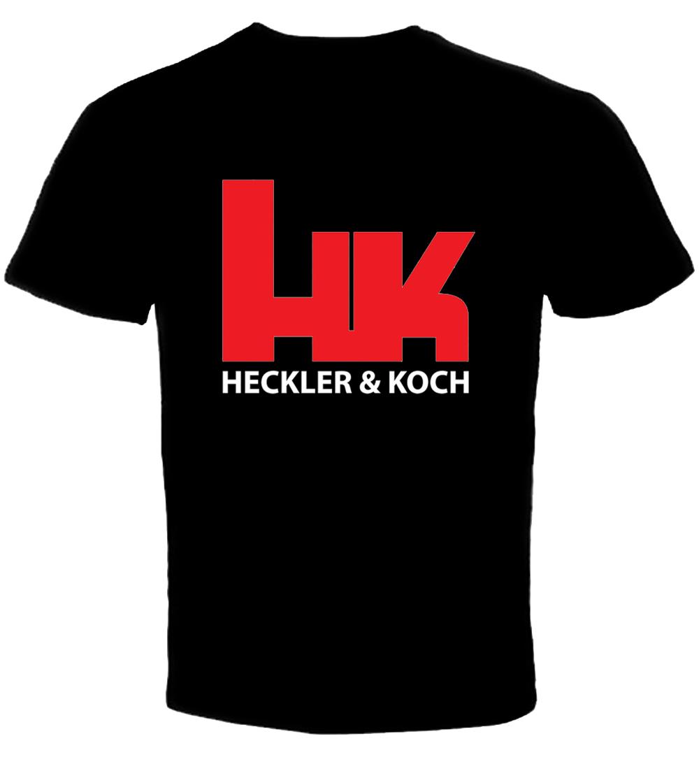 Koch Logo - Hk Heckler And Koch Logo Black T Shirt Cool Casual Pride T Shirt Men