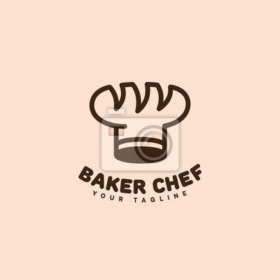 Koch Logo - Bäcker-koch-logo fototapete • fototapeten minimal, trendy ...