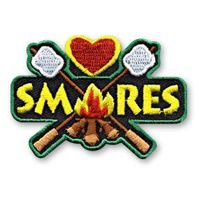 S'mores Logo - Love S'Mores Fun Patch | Snappylogos, Inc.-Snappylogos.com