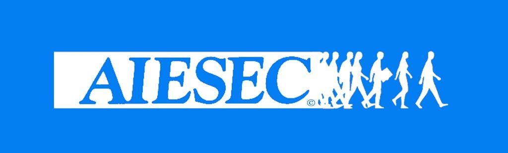 AIESEC Logo - NEW Logo Blue Background copy. AIESEC in Indonesia