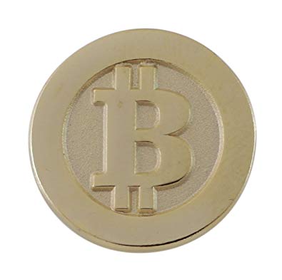 BTC Logo - Bitcoin BTC Logo Gold Coin Lapel Pin (25 Pins): Amazon.co.uk: Jewellery