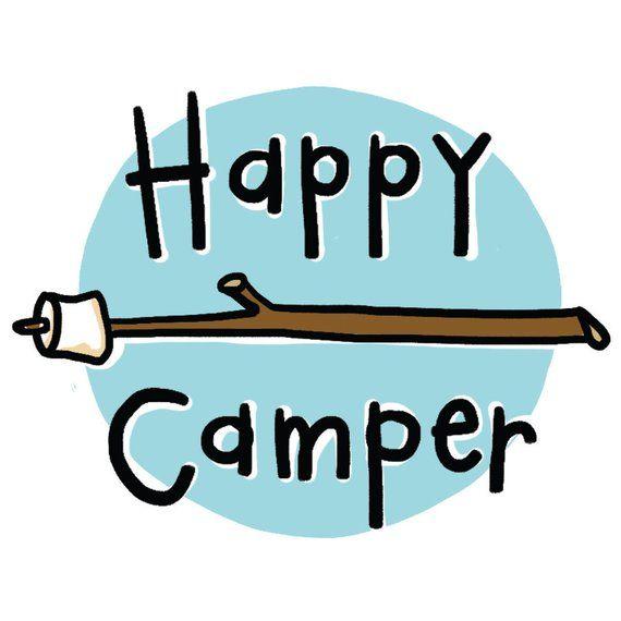 S'mores Logo - Happy Camper Temporary Tattoos Camping S'mores SET