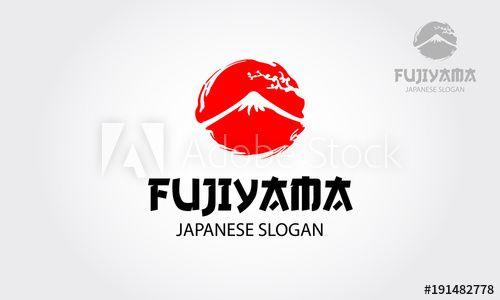 Fujiyama Logo - Fujiyama Japanese Mountain logo design vector template. - Buy this ...