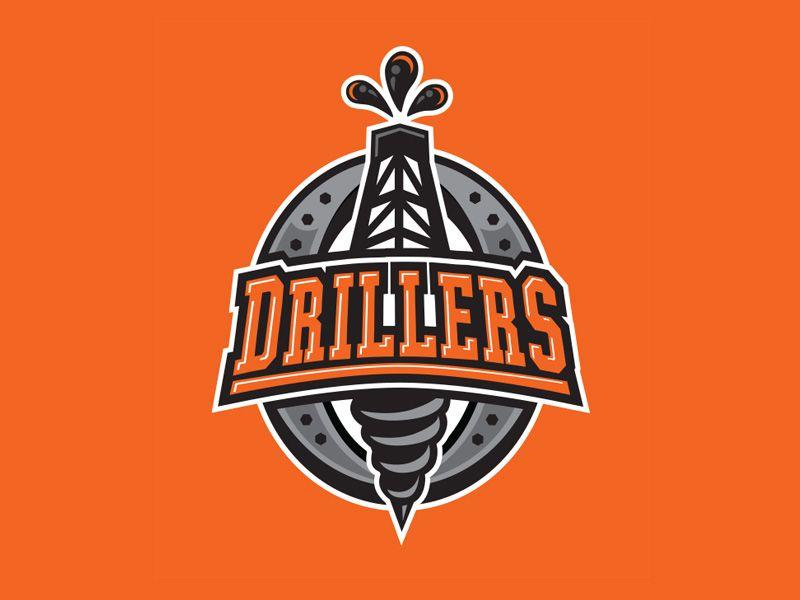 Drillers Logo - Okotoks Drillers Hockey Logo