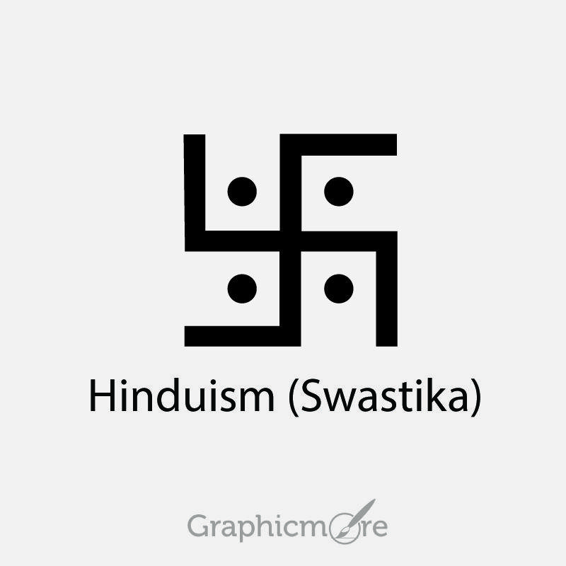 Swastika Logo - Hinduism Swastika Symbol Design Free Vector File Download