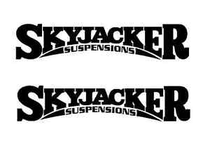 Skyjacker Logo - 2 Skyjacker Suspension Die Cut Vinyl Sticker Decal | eBay