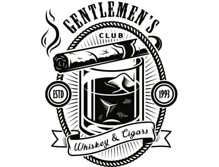 Cigar Logo - Cigar Logo 1 Smoker Smoking Smoke Whiskey Club | Etsy