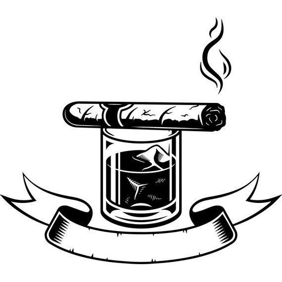 Cigar Logo - Cigar Logo 5 Smoking Tobacco Smoke Blunt Ash Ashes Bar | Etsy