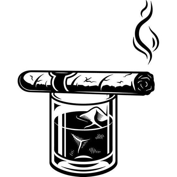 Cigar Logo - Cigar Logo 6 Smoking Tobacco Smoke Blunt Ash Ashes Bar | Etsy