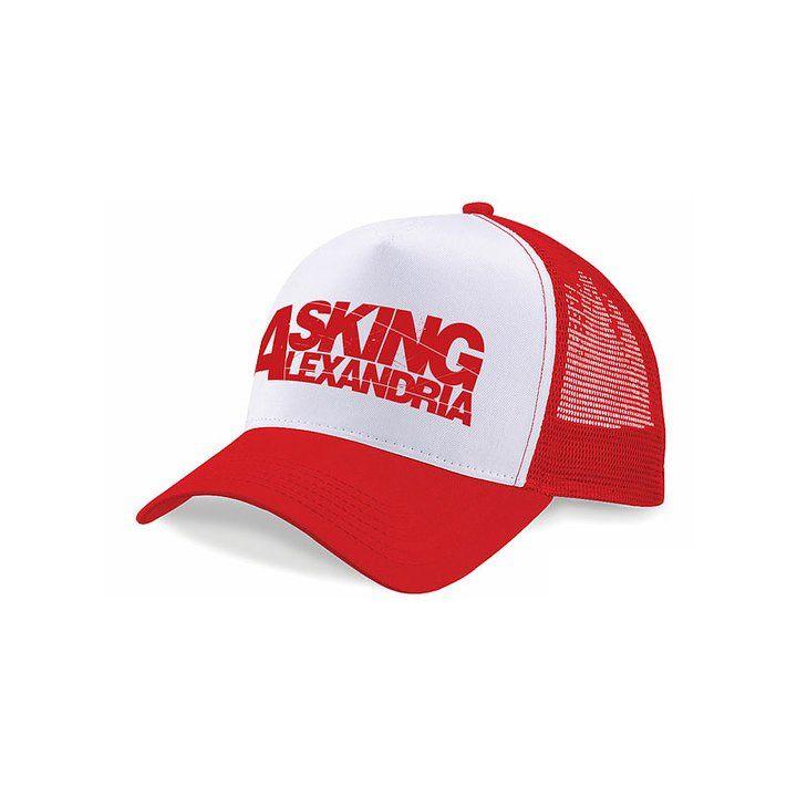 Alexandria Logo - Asking Alexandria Logo Red Trucker - Rockzone