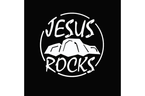 Skyjacker Logo - Skyjacker Jesus Rocks Decal | 4WheelOnline.com