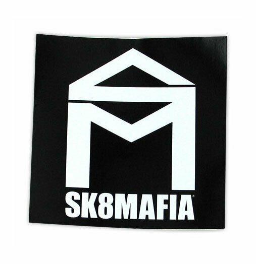SK8MAFIA Logo - Skate Mafia Skateboard Sticker - House Logo Black 780848433337 | eBay