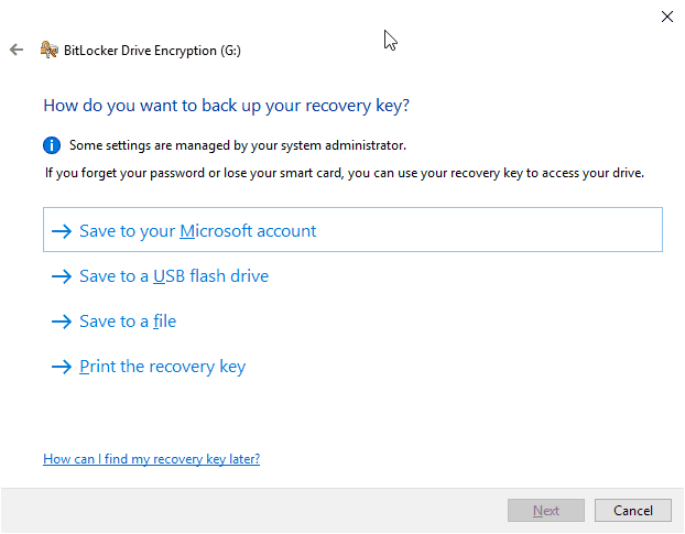 BitLocker Logo - How to Backup BitLocker Recovery Keys on Windows 10