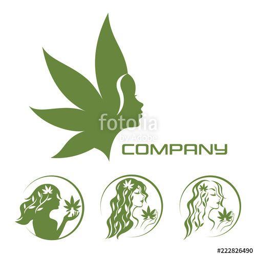 Godess Logo - Goddess of the earth and cannabis logo