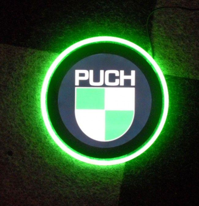 Puch Logo - Puch Logo LED Neon Look