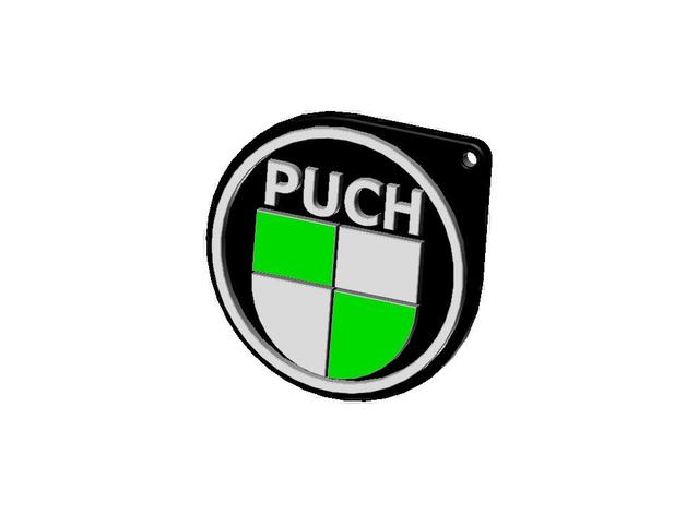 Puch Logo - Puch logo/keyring by shire - Thingiverse
